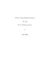 Webb P.  Finite group representations for the pure mathematician
