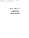 Merriam-Webster  Merriam-Websters Advanced Learners English Dictionary