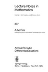 Fink A.  Almost Periodic Differential Equations