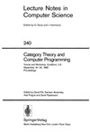Pitt D., Abramsky S., Poigne A.  Category Theory and Computer Programming