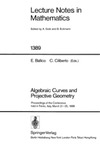 Ballico E., Ciliberto C.  Algebraic Curves and Projective Geometry. Proc. conf Trento, 1988