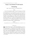 Eggers J., Bauml R., Tzschoppe R.  Scalar Costa Scheme for Information Embedding