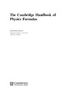 Woan G.  The Cambridge Handbook of Physics Formulas