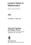Mardesic S., Segal J.  Geometric Topology and Shape Theory