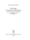 Frederick David Mazzaferri  The Genre of the Book of Revelation from a Source-critical Perspective