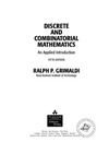 Grimaldi R.P. — Student Solutions Manual for Discrete and Combinatorial Mathematics