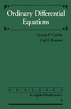 Carrier G., Pearson C.  Ordinary differential equations