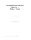 Hoang D.B, Pye K.J.  Computer Communication Networks