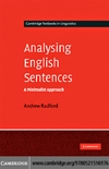 Radford A.  Analysing English Sentences: A Minimalist Approach