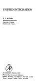 E. J. McShane  Unified Integration (Pure and Applied Mathematics (Academic Pr))