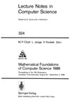 Chytil M., Janiga L., Koubek V.  Mathematical Foundations of Computer Science 1988, MFCS'88