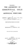 Parry E.J.  The Chemistry of Essential Oils and Artificial Perfumes