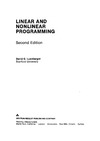 A. Catania — Linear And Nonlinear Programming