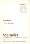 Krieg A. — Memoirs of the American Mathematical Society. Volume 87. Number 435. Hecke algebras
