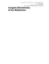 Crichton R.  Inorganic Biochemistry of Iron Metabolism: From Molecular Mechanisms to Clinical Consequences