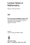 Casse L.R.A., Wallis W.D.  Combinatorial Mathematics IV