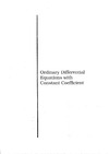 Godunov S.K.  Ordinary Differential Equations With Constant Coefficient