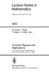 Cwikel M., Peetre J.  Function Spaces and Applications
