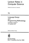 Tobias J.M.  Language Design and Programming Methodology 1979