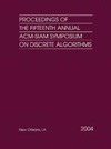 0 — Proceedings of the Fifteenth Annual ACM-SIAM Symposium on Discrete Algorithms