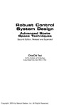 Chia-Chi Tsui  Robust Control System Design: Advanced State Space Techniques (Automation and Control Engineering)