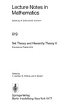 Lachlan A., Srebrny M., Zarach A.  Set Theory and Hierarchy Theory V