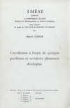 Lesieur M.  Contribution a&#768; l'e&#769;tude de quelques proble&#768;mes en turbulence pleinement de&#769;veloppe&#769;e