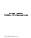 Vuchic V.  Urban Transit Systems and Technology