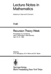 Ebbinghaus H., Muller G., Sacks G.  Recursion Theory Week. Proceedings conference Oberwolfach, 1984