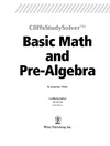 White J., Stimmel T., Searcy S.  Basic Math and Pre-Algebra (Cliffs Study Solver)