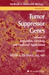 El-Deiry W.  Tumor Suppressor Genes Vol 2: Regulation, Function, and Medicinal Applications (Methods in Molecular Biology Vol 223)