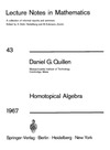 Quillen D.  Homotopical algebra