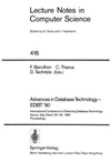 Bancilhon F., Thanos C., Tsichritzis D.  Advances in Database Technology - EDBT'90, 2 conf.