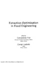 Tzia C., Liadakis G.  Extraction Optimization in Food Engineering (Food Science and Technology)