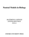M. H. Nitecki, A. Hoffman  Neutral Models in Biology