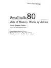 Glen Krasner  Smalltalk-80: Bits of History, Words of Advice