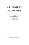 Aristotle  Metaphysics: Books M and N (Clarendon Aristotle Series)