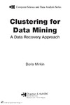 Mirkin B.  Clustering for Data Mining: A Data Recovery Approach