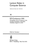 Samelson K.  ECI Conference 1976, Proceedings of the 1th European Cooperation in Informatics