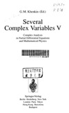 Khenkin G.M.  Several complex variables 05