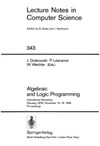 Grabowski J., Lescanne P., Wechler W.  Algebraic and Logic Programming