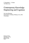 Schmalhofer F., Strube G., Wetter T.  Contemporary Knowledge Engineering and Cognition: First Joint Workshop, Kaiserslautern, Germany, February 21-22,1991. Proceedings