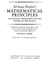 Newton I.  Mathematical Principles of Natural Philosophy II The System of the World