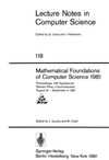 Gruska J., Chytil M.  Mathematical Foundations of Computer Science 1981