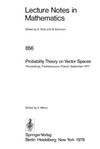 Weron A.  Probability Theory on Vector Spaces