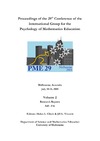 Chick H., Vincent J.  Proceedings of the 29th Conference of the International Group for the Psychology of Mathematics Education Volume 2