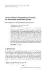 Eckmann J.-P.  Memory Effects in Nonequilibrium Transport for Deterministic Hamiltonian Systems