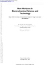 0  New Horizons in Electrochemical Science and Technology (Publication Nmab)