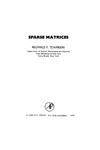 Tewarson R.  Sparse Matrices