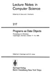 Ganzinger H., Jones N.  Programs as Data Objects 1985
